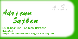 adrienn sajben business card
